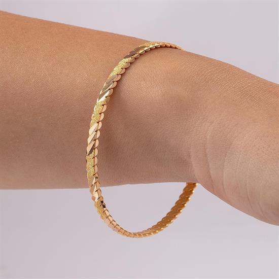 20 Gram Simli Üçlü Burma Bilezik 22 Ayar