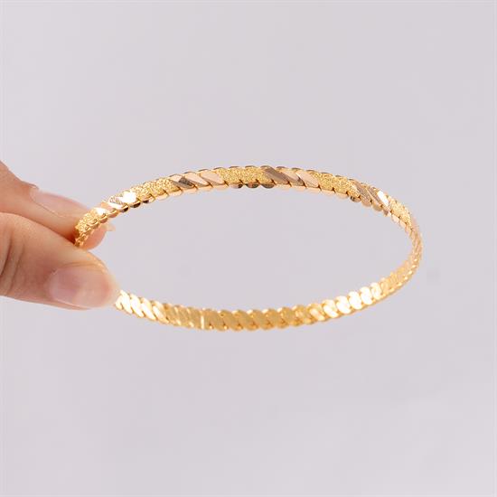 15 Gram Simli Üçlü Burma Bilezik 22 Ayar