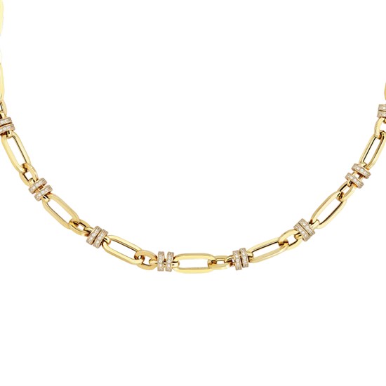 Cetaş Eterna Taşlı Ataç Model 14 Ayar Altın Kolye