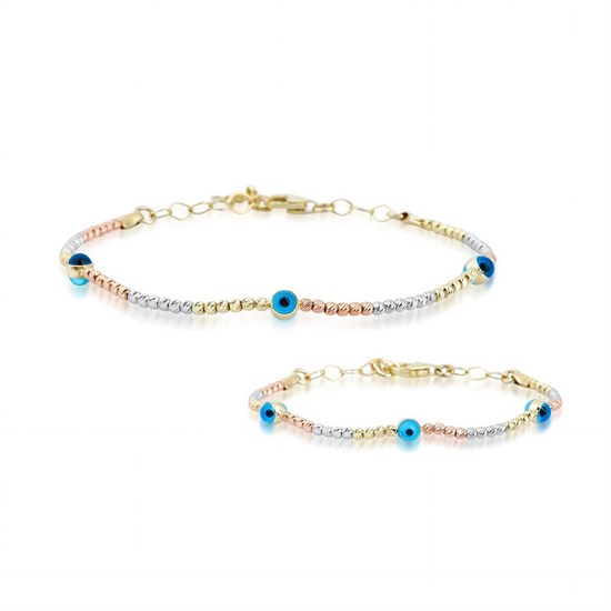 Ema Anne Dorikalı Çocuk İkili Set Altın Bileklik