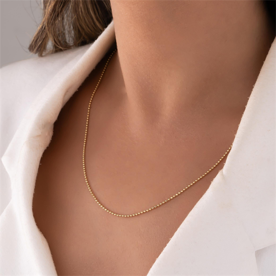 Tırnak Makası 1,15 mm 14 Ayar Altın Zincir