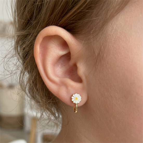 Çiçek Çocuk Küpesi 14 Ayar Altın