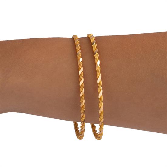 2 Ad X 15 Gram (Gr) 2 Li Burma Bilezik 22 Ayar Yatırımlık İşçiliksiz