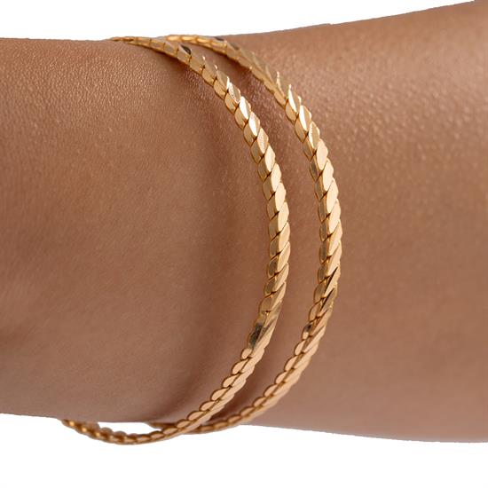 2 Ad X 15 Gram (Gr) 3Lü Burma Bilezik 22 Ayar Yatırımlık İşçiliksiz