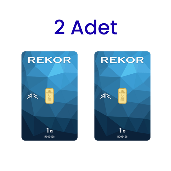2 Adet 1 Gr 24 Ayar Gram Altın