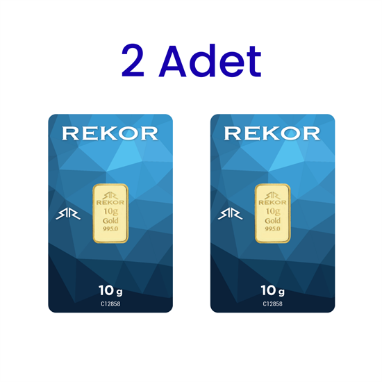 2 Adet 10 Gr 24 Ayar Gram Altın