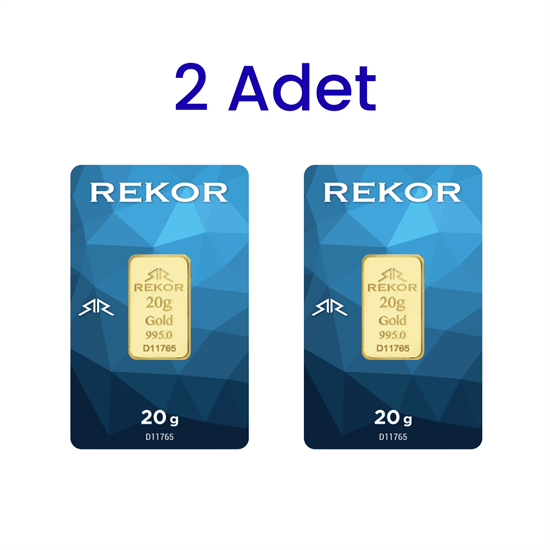 2 Adet 20 Gr 24 Ayar Gram Altın