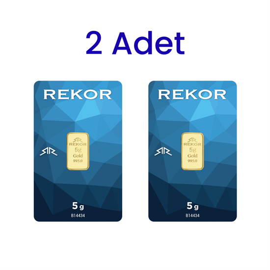 2 Adet 5 Gr 24 Ayar Gram Altın