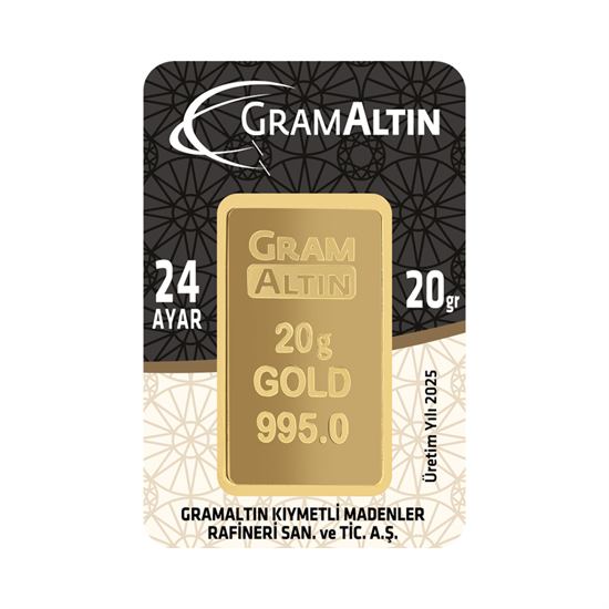 20 Gr 24 Ayar Gram Altın