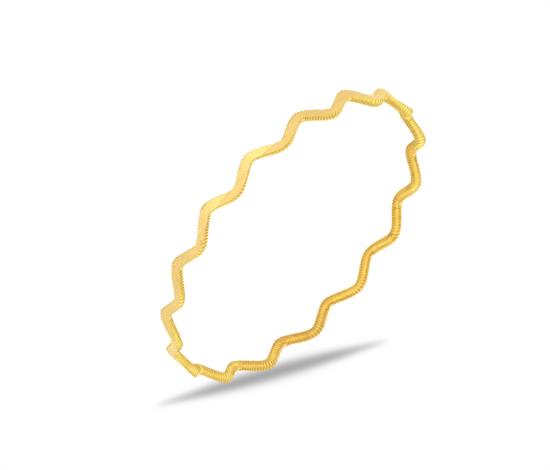 18 Gram 22 Ayar Ajda Zigzag Yatırımlık Bilezik