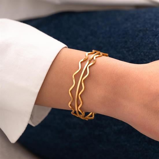 24 Gr(Gram) 3Lü Kombin 1 Suyolu Ajda 2 Zigzag Ajda Model 22 Ayar Altın İşçiliksiz Yatırımlık Bilezik