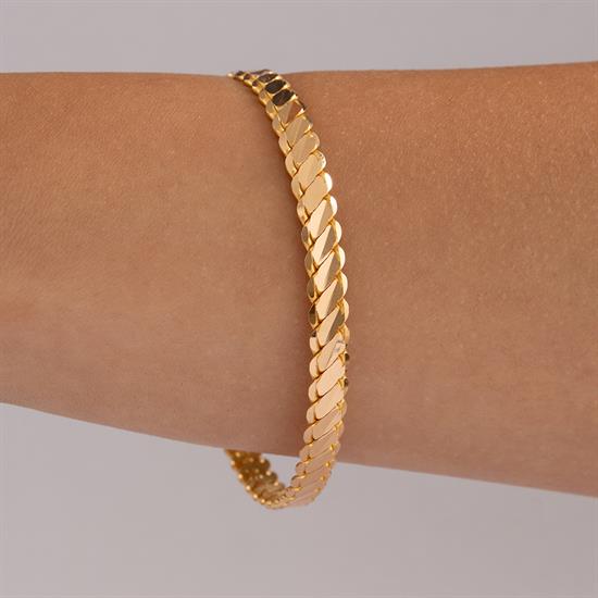 25 Gram (Gr) 3Lü Burma Bilezik 22 Ayar Yatırımlık İşçiliksiz