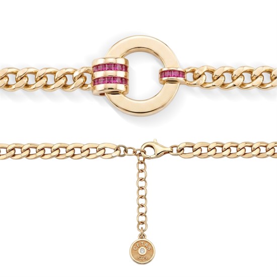 Cetaş Geometrik Işıltı 14 Ayar Altın Bileklik