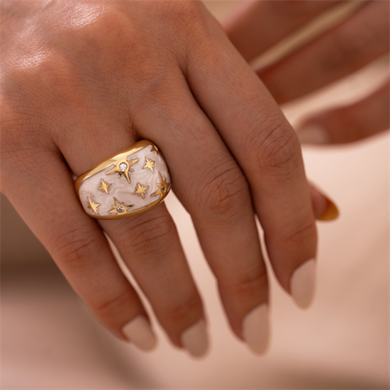 14 Ayar Altın Cetaş Polaris Yüzük