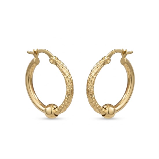 Halka Küpe 14 Ayar Altın