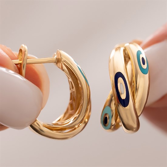 Cetaş Fortuna Mineli 14 Ayar Altın Küpe