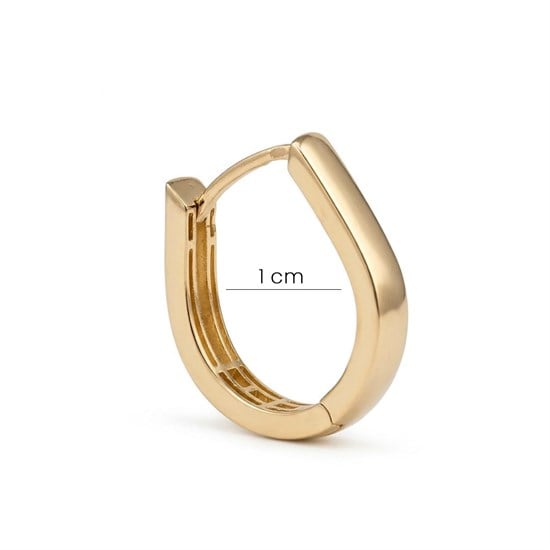 Halka Küpe 1.5 Cm 14 Ayar Altın