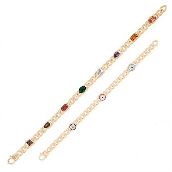 Ema Anne Çocuk Renkli Gurmet Altın Bileklik