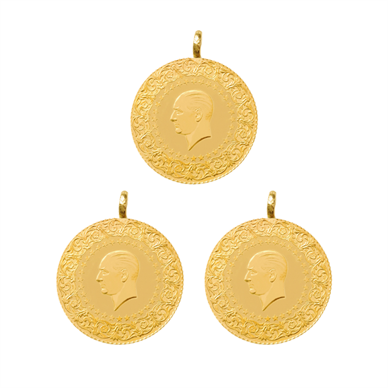 3 Adet Eski Tarihli Gremse Altın 