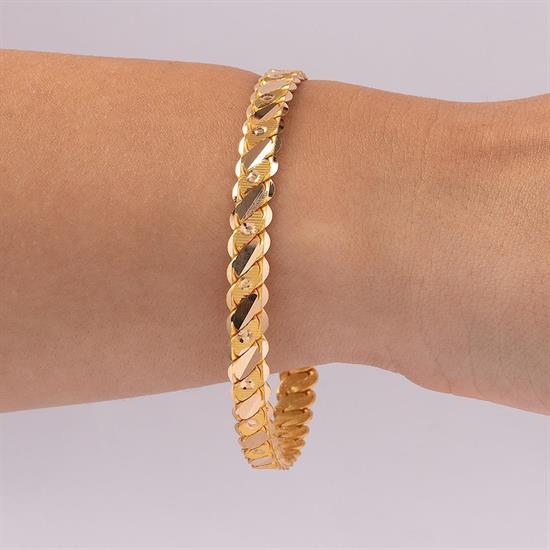 100 Gram Noktalı Üçlü Burma Bilezik