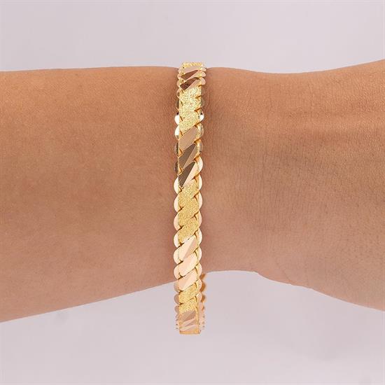 50 Gram Simli Üçlü Burma Bilezik