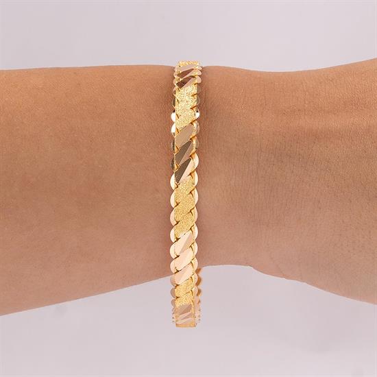 35 Gram Simli Üçlü Burma Bilezik