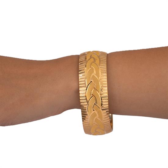 35 Gram (Gr) 40Mm Örgü Model Mega Bilezik 22 Ayar Yatırımlık İşçiliksiz