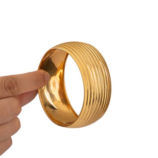 35 Gram (Gr) 40Mm Şerit Model Mega Bilezik 22 Ayar Yatırımlık İşçiliksiz