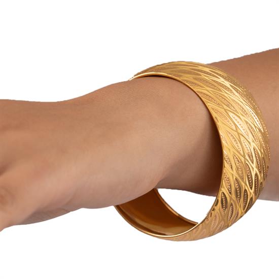 35 Gram (Gr) 40Mm Yağmur Model Mega Bilezik 22 Ayar Yatırımlık İşçiliksiz