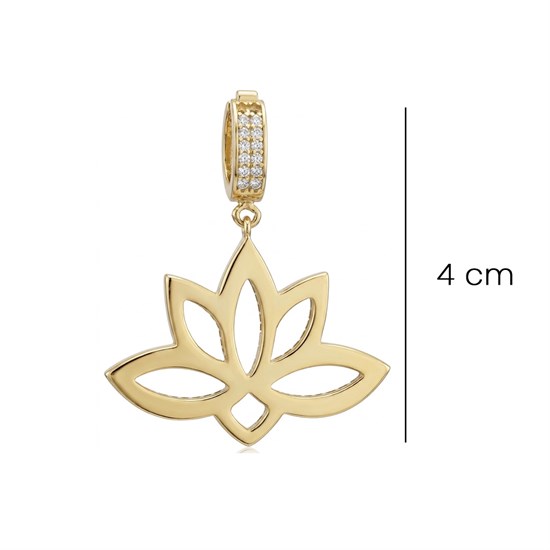 Lotus 14 Ayar Kolye Ucu
