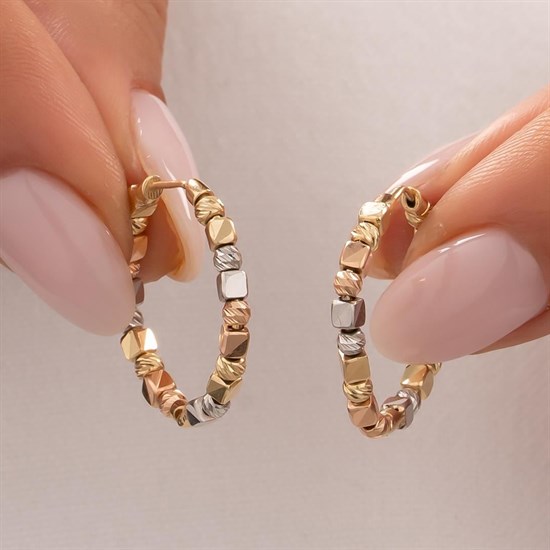 Dorikalı 14 Ayar Altın Küpe