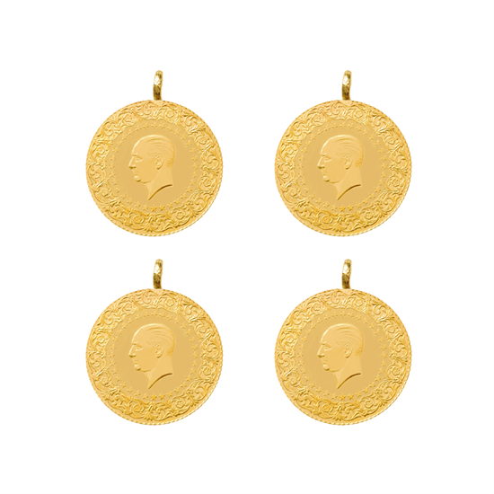 4 Adet Eski Tarihli Yarım Altın  