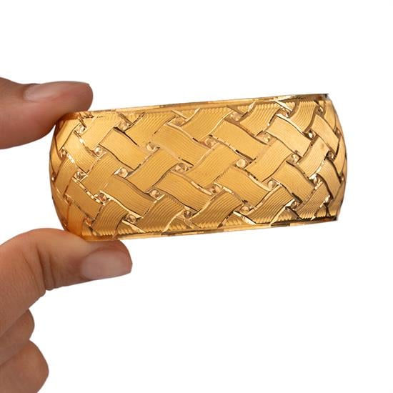 40 Gram (Gr) 40Mm Hasır Model Mega Bilezik 22 Ayar Yatırımlık İşçiliksiz