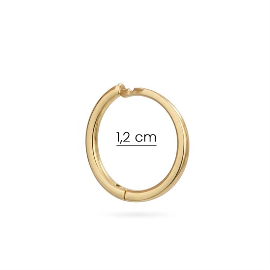 Halka Ayar 14 Altın Küpe