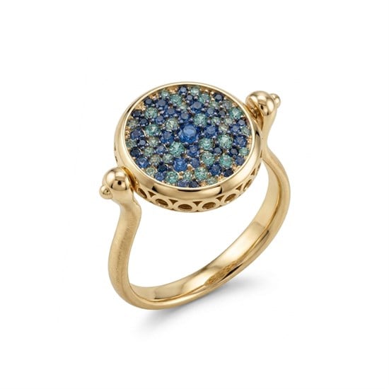 Cetaş Çift Taraflı Yonca 14 Ayar Altın Yüzük