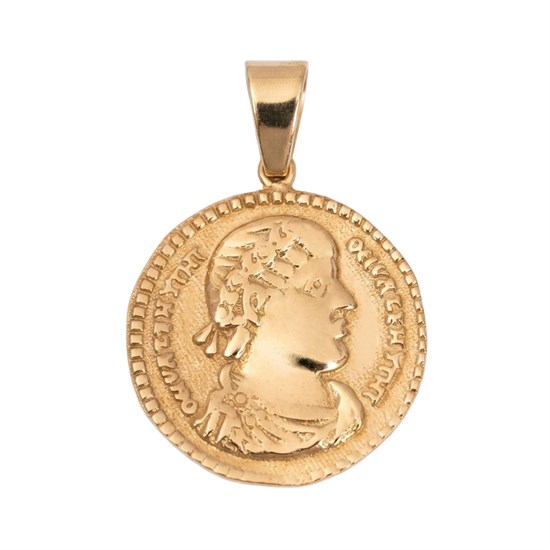 Antik Roma Figürlü 14 Ayar Kolye Ucu