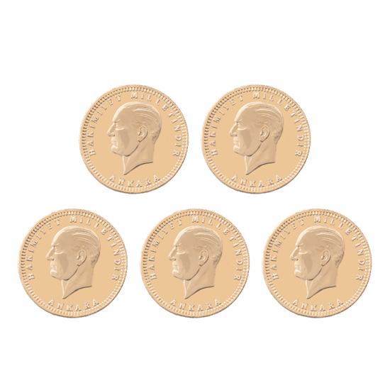 5 Adet Yeni Ata Lira