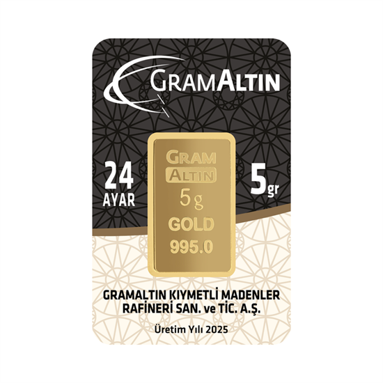 5 Gr 24 Ayar Gram Altın