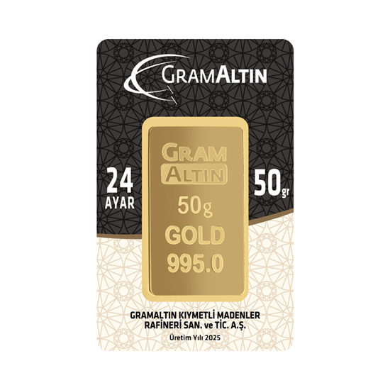 50 Gr 24 Ayar Gram Altın
