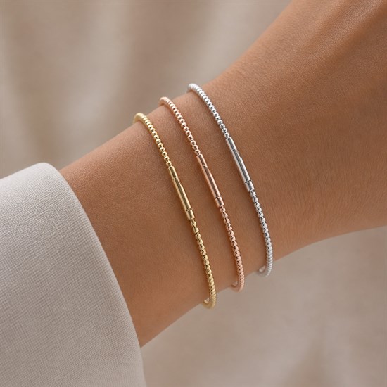 Dorikalı Minimal 14 Ayar Altın Bileklik