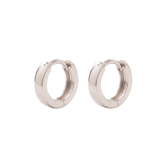 Beyaz Altın Halka Küpe 14 Ayar