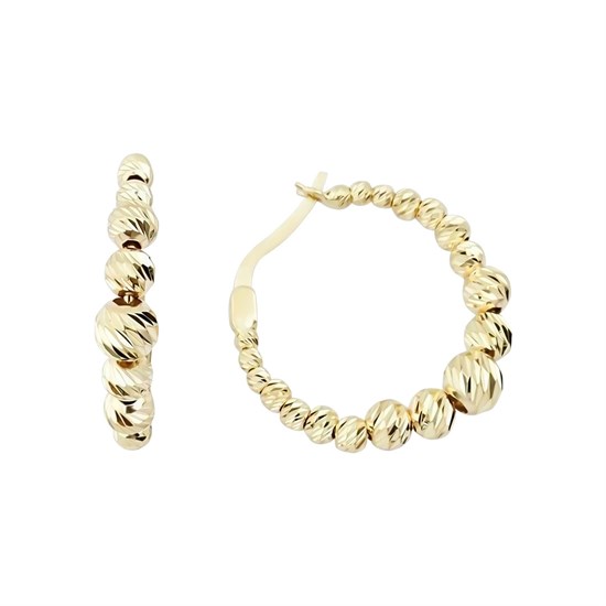 Süzme Top Top Halka Küpe