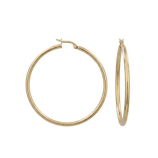 Halka Küpe 14 Ayar Altın 5,5 Cm