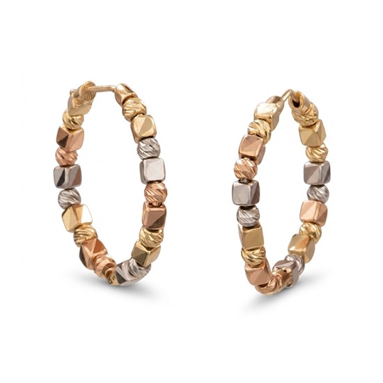 Dorikalı 14 Ayar Altın Küpe