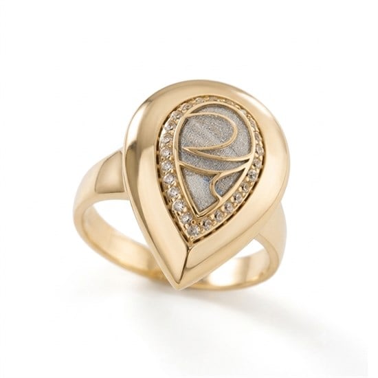 Özel Tasarım Damla Model Altın Yüzük