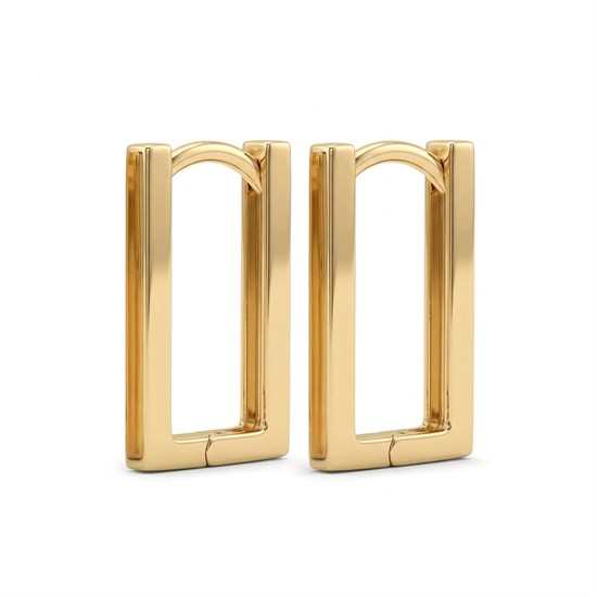 Altın 14 Ayar Trend Küpe