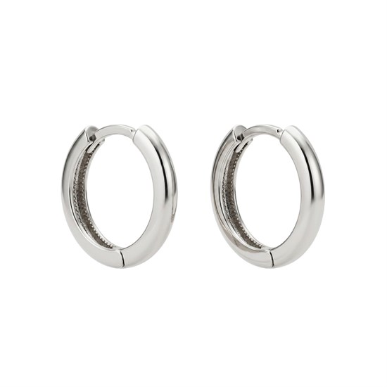 Beyaz Altın Halka Küpe 14 Ayar