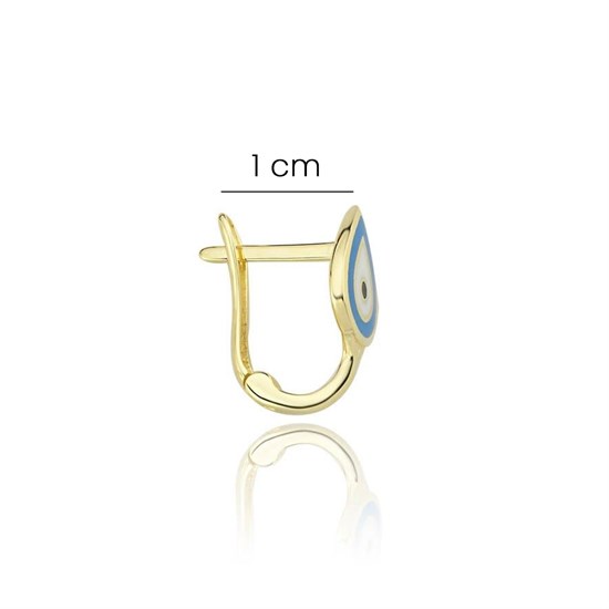 Nazar Çocuk Küpesi 14 Ayar Altın