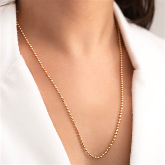 Tırnak Makası 2 mm 14 Ayar Altın Zincir