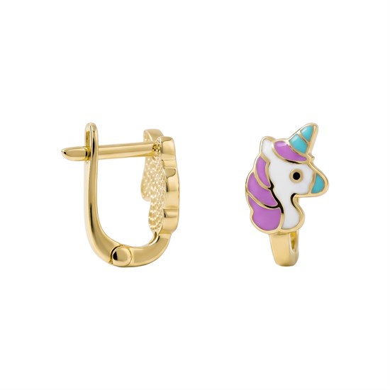 Unicorn Çocuk Altın Küpe